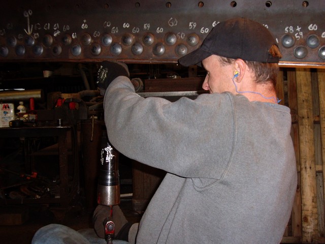 Caulking the Firebox Seam