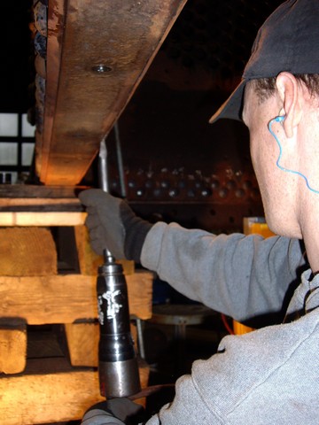 Caulking the Firebox Seam