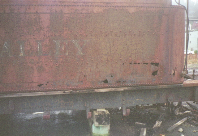 Old Water Tank Rusted Through