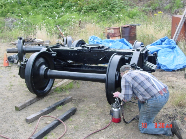 Paint touch up for tender truck