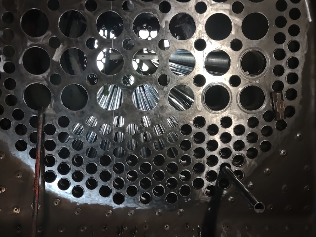 Tubes and Flues Go In